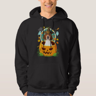 Moletom Feliz Dia das Bruxas Abóbora Cachorro Foxhound Ing