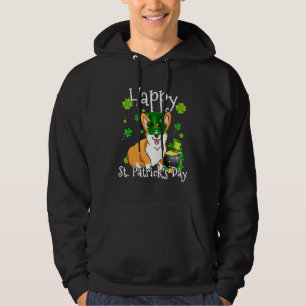 Moletom Feliz Dia de São Patrício Corgi Dog Irish Shamrock