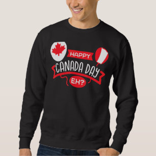 Moletom Feliz Dia do Canadá Eh Maple Leaf Flag Canadense