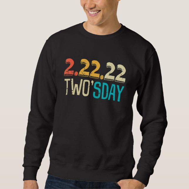 Moletom Feliz Dia dos Dois Terça-feira 2 22 22 Fevereiro E (Frente)