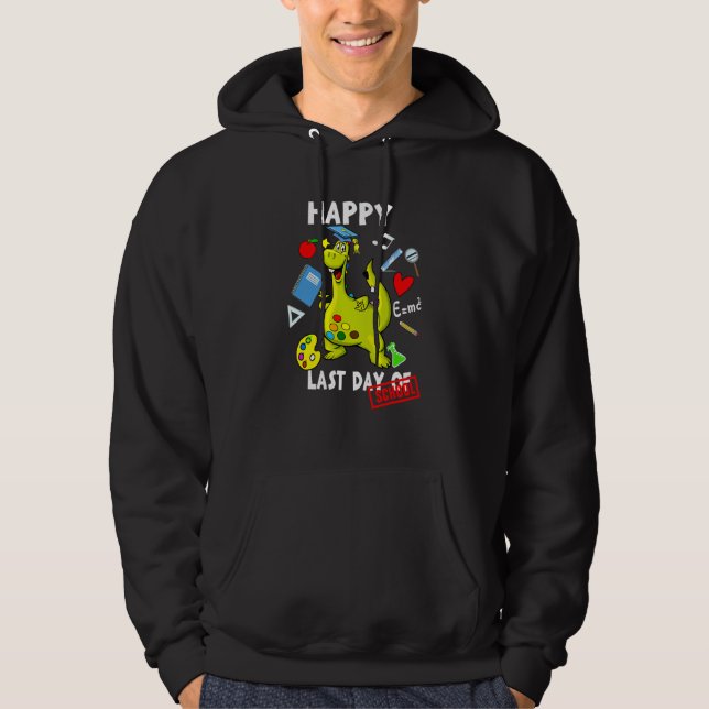 Moletom Feliz Dia Passado Da Escola Dinossauros Rex Boys C (Frente)