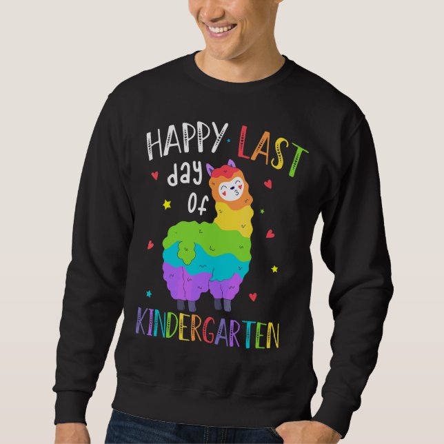 Moletom Feliz Dia Passado Do Jardim De Infância Prob Llama (Frente)