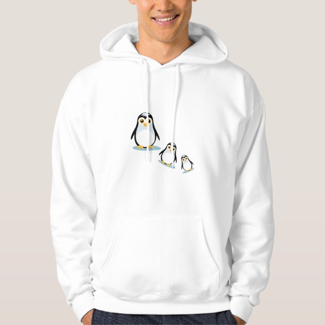 Moletom Feliz Família de Pinguins (Frente)