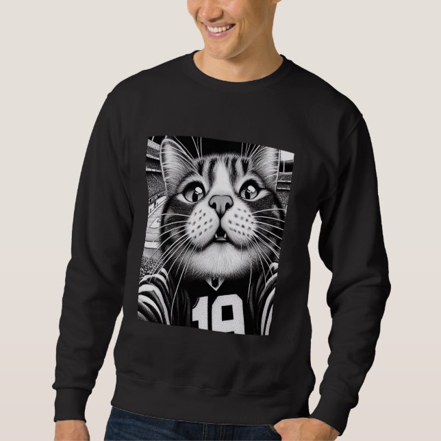 Moletom Feliz Gato de Futebol Selfie Cats Selfie (Frente)