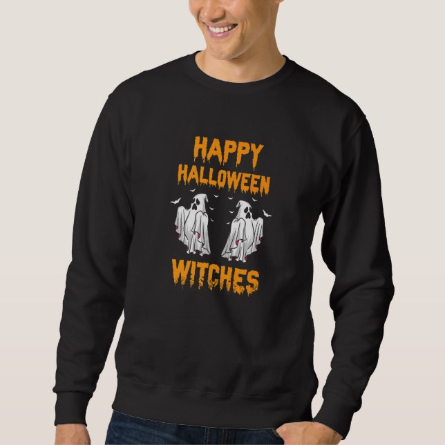 Moletom Feliz Halloween Bruxas Legal Retro Presente (Frente)