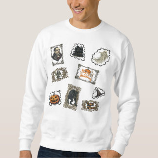 Moletom Feliz Halloween em um Branco