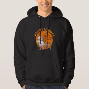 Moletom Feliz Halloween Ghost Dachshund Lover
