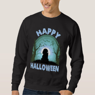 Moletom Feliz Halloween Scary Tombstone Witch