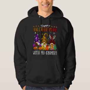 Moletom Feliz Hallowthanksmas Com Meus Gnomos Engraçados G