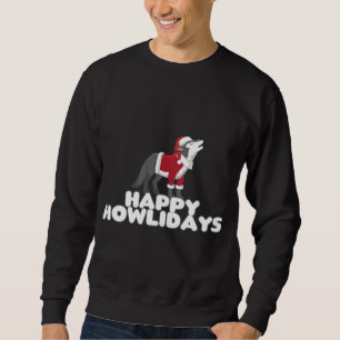 Moletom Feliz Howlidays - Cachorro de Lobo Feliz de Natal