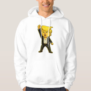 Moletom Feliz Meme de Lapela de Trump Luta Luta Zangado Tr