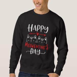 Moletom Feliz Meowentine S Day Engraçado Namorados Dia Gat