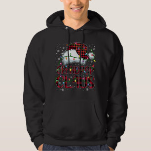 Moletom Feliz Natal Buffalo Xadrez Red Santa Hat Vovô