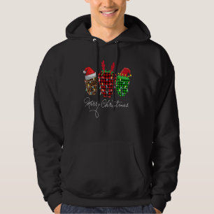 Moletom Feliz Natal Dentista Dente Santa Hat Leopard Pl
