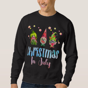 Moletom Feliz Natal dos Gnomos em julho, melancia Christma