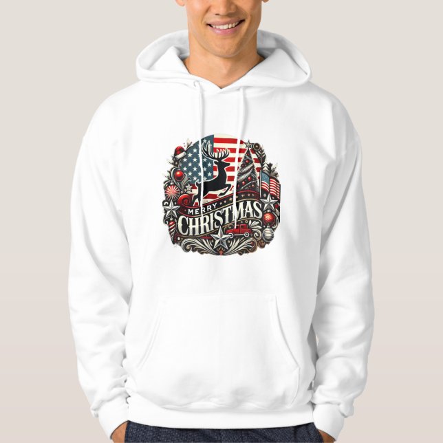 Moletom Feliz Natal estilo americano (Frente)