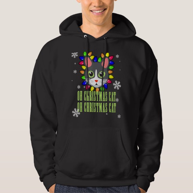 Moletom Feliz Natal Gif Oh Cat Natal (Frente)