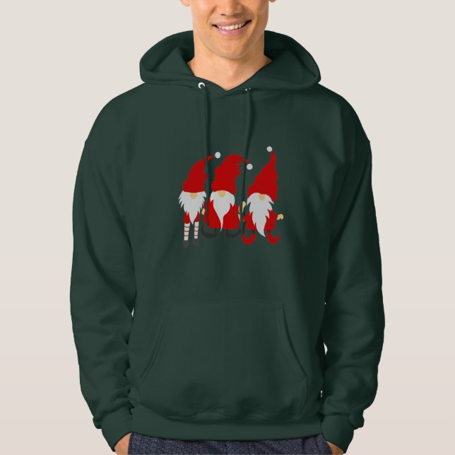 Moletom Feliz Natal Gnomos Hoodie (Frente)