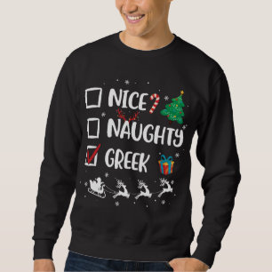 Moletom Feliz Natal Grego Engraçado Santa Hat Xmas