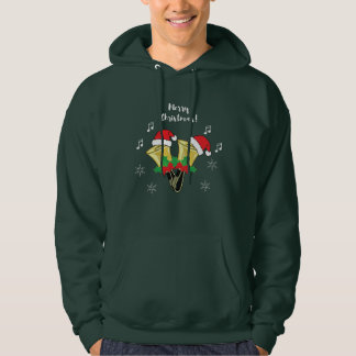 Moletom Feliz Natal Handbell Hoodie - Homens
