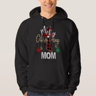 Moletom Feliz Natal Mãe Deus Cruz Xadrez Vermelha Cristã