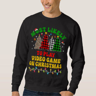 Moletom Feliz Natal Mais Provável Para Jogar Vídeo