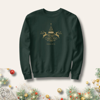 Moletom Feliz Natal Nome Personalizado para Equipe Corpora