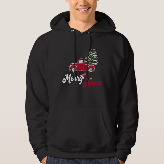 Moletom Feliz Natal Papais noeis de Natal Vermelho (Frente)