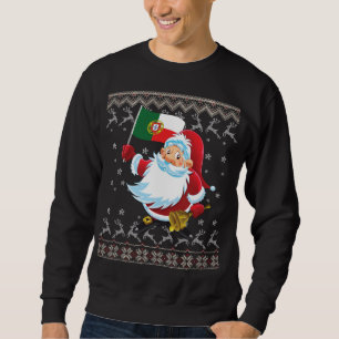 Moletom Feliz Natal Papais noeis Portugal Bandeira Portuga