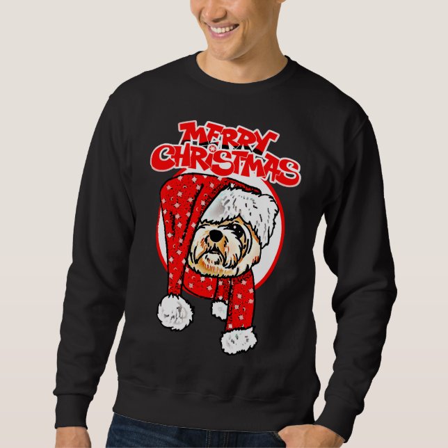 Moletom Feliz Natal Shih Tzu Dog (Frente)