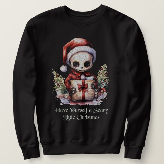 Moletom Feliz Natal Spooky Gothic (Frente do Design)