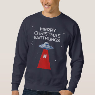 Moletom Feliz Natal, terráqueos, O OVNI Festivo!