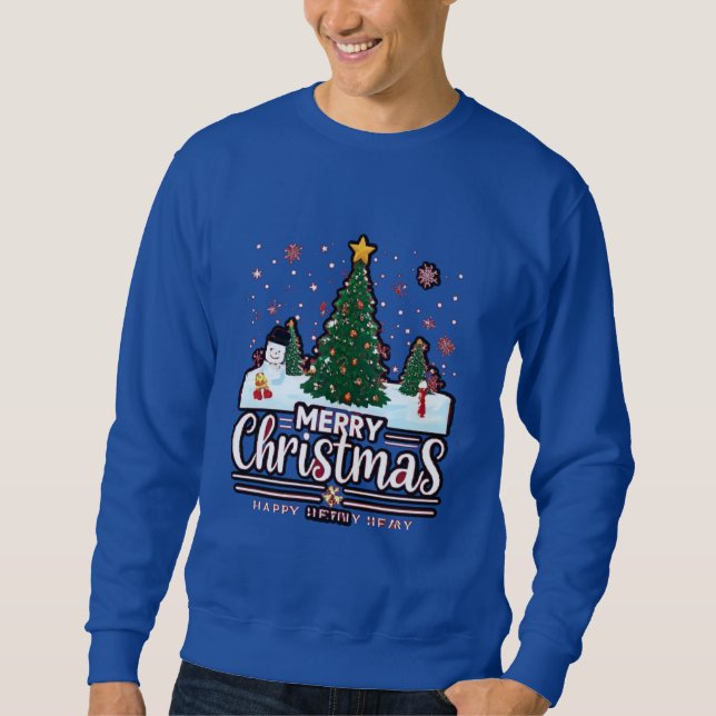 Moletom "Feliz Natal: Um Espetáculo Festivo de Moda" (Frente)