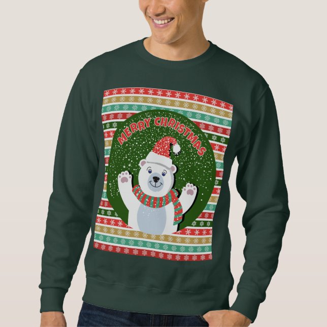 Moletom Feliz Natal Ursinho (Frente)