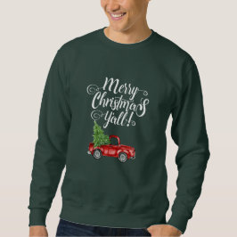 Moletom Feliz Natal Vintage Red Truck Green
