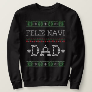 Moletom FELIZ NAVI PAI de natal engraçado