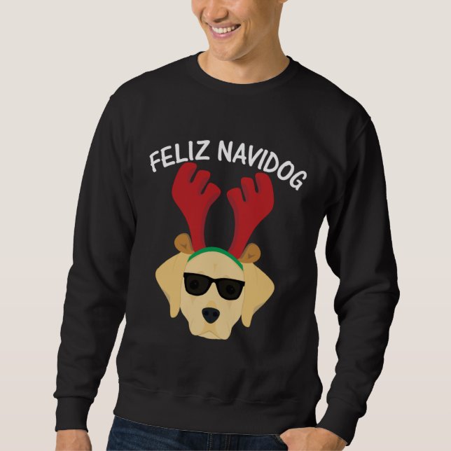 Moletom Feliz Navidog Navidad Labrador Retriever Christmas (Frente)