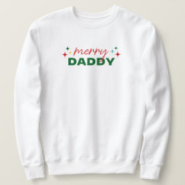 Moletom Feliz Papai Cute Colorido Script Natal