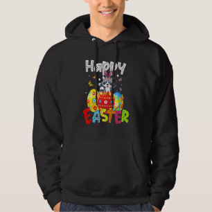 Moletom Feliz Páscoa Coelho Bonito Rabiit Guaxinim Ovos C