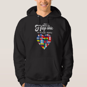 Moletom Feliz Patrimônio Nacional Hispânico Mês Latino Ban