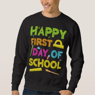 Moletom Feliz Primeiro Dia Da Escola De Volta À Escola
