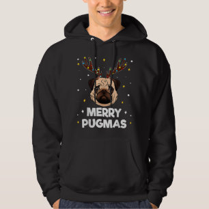 Moletom Feliz Pugmas Natal Pug Cachorro Xmas Engraçado Pug