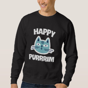 Moletom Feliz Purrrim Kitty Gato Judeu Purim Rainha Figuri
