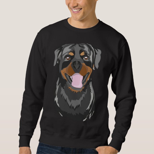 Moletom Feliz Rottweiler Cheio (Frente)
