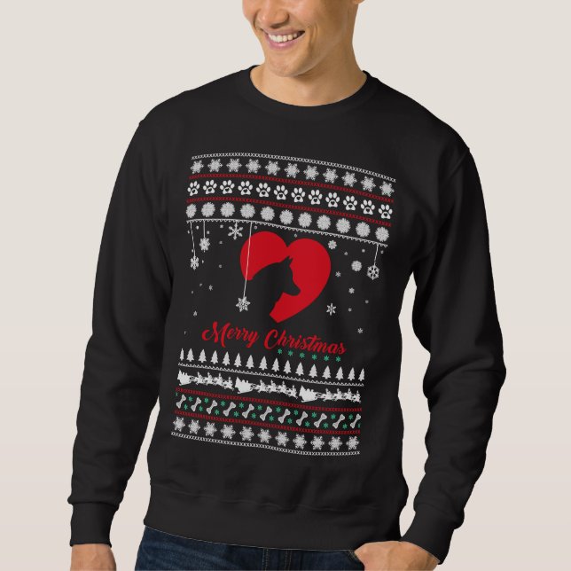 Moletom Feliz Rouco de Natal Silhouette (Frente)