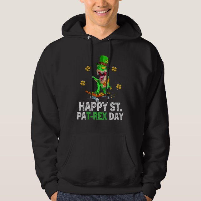 Moletom Feliz Rua Patilho no Trex Day Dino Toddle (Frente)