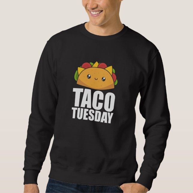 Moletom Feliz Taco Terça-feira - Comida mexicana (Frente)