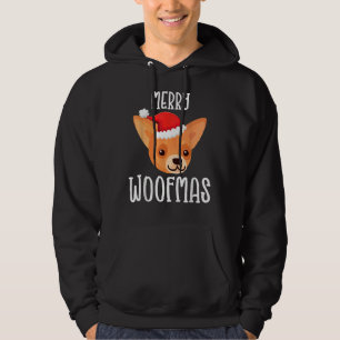 Moletom Feliz Woofmas Chihuahua Puppy Papais noeis Cachorr