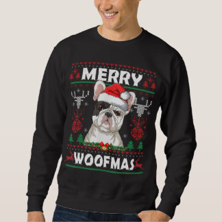 Moletom Feliz Woofmas French Buldogue Christmas Dog Lover