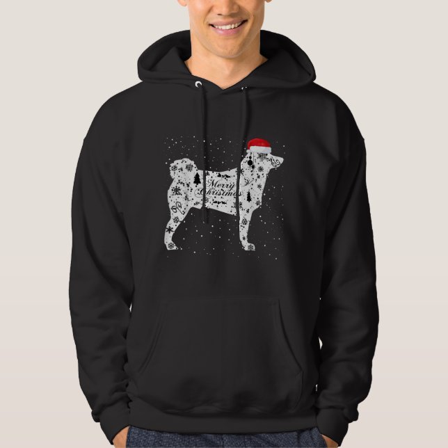 Moletom Felry Xmas Akita Dog Natal (Frente)